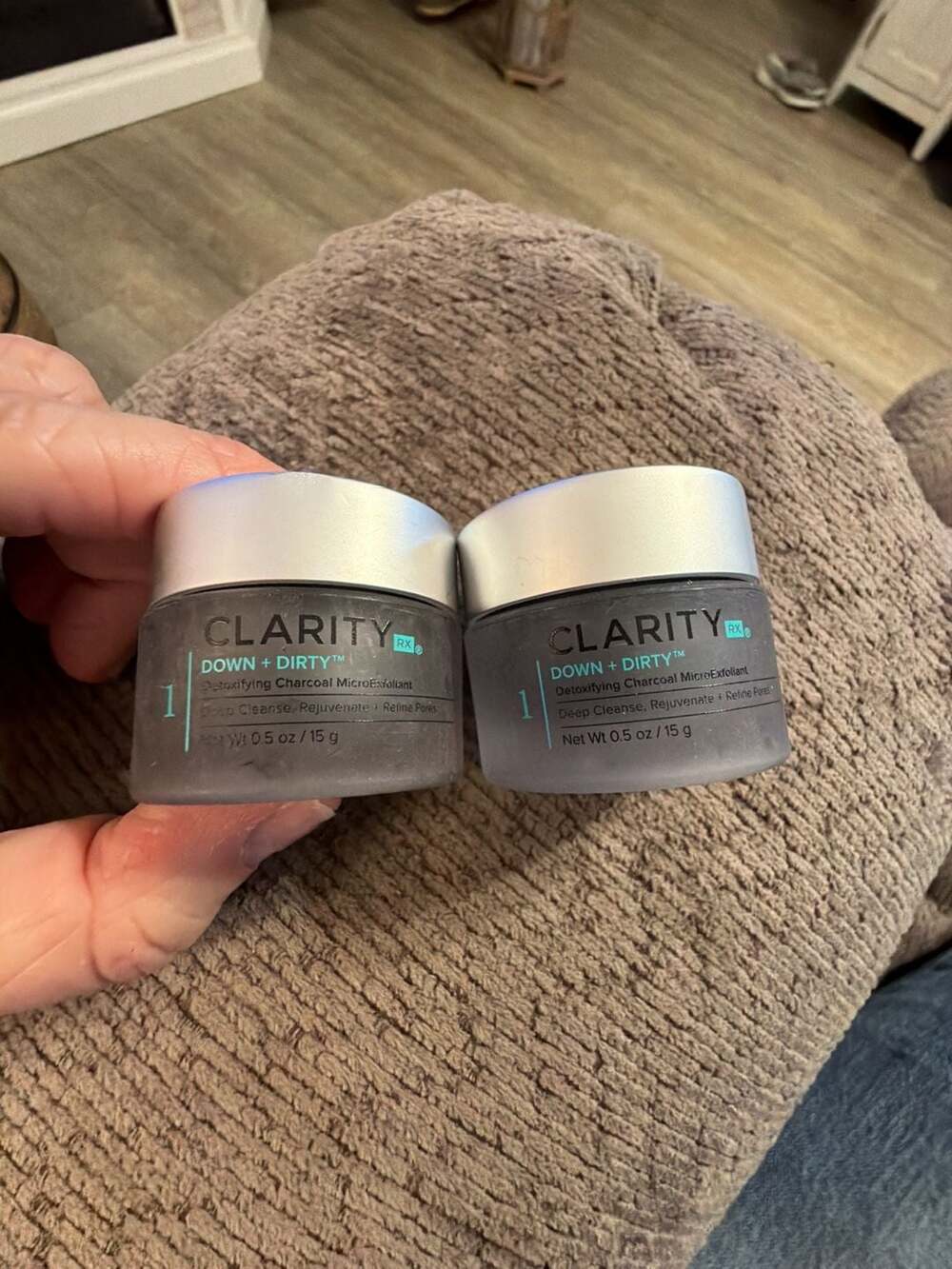 2x ClarityRx Down + Dirty Detoxifying Charcoal MicroExfoliant 0.5 oz